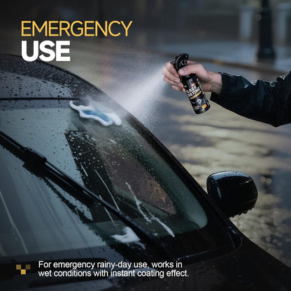 Toretark Car Ceramic Glass Coating Spray,Automotive Windshield Rain Repellent Glass Polish Protect, Long-Lasting Quick Dry Coat (3.38 fl oz +Towel)