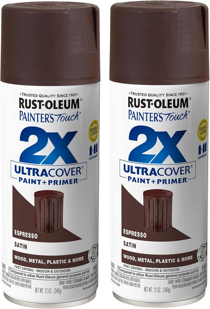 Rust-Oleum 334029 Painter's Touch 2X Ultra Cover Spray Paint, 12 oz, Gloss Clear - Colors C