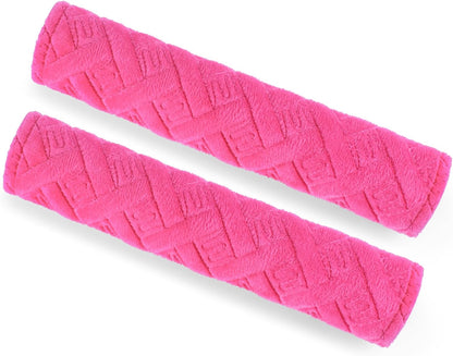 surpassme Car Seat Belt Pads Cover, 2 Pack Seat Belt Shoulder Strap Covers Protector to Release Stress to Your Neck and Shoulder for a Safety Driving (Pink)