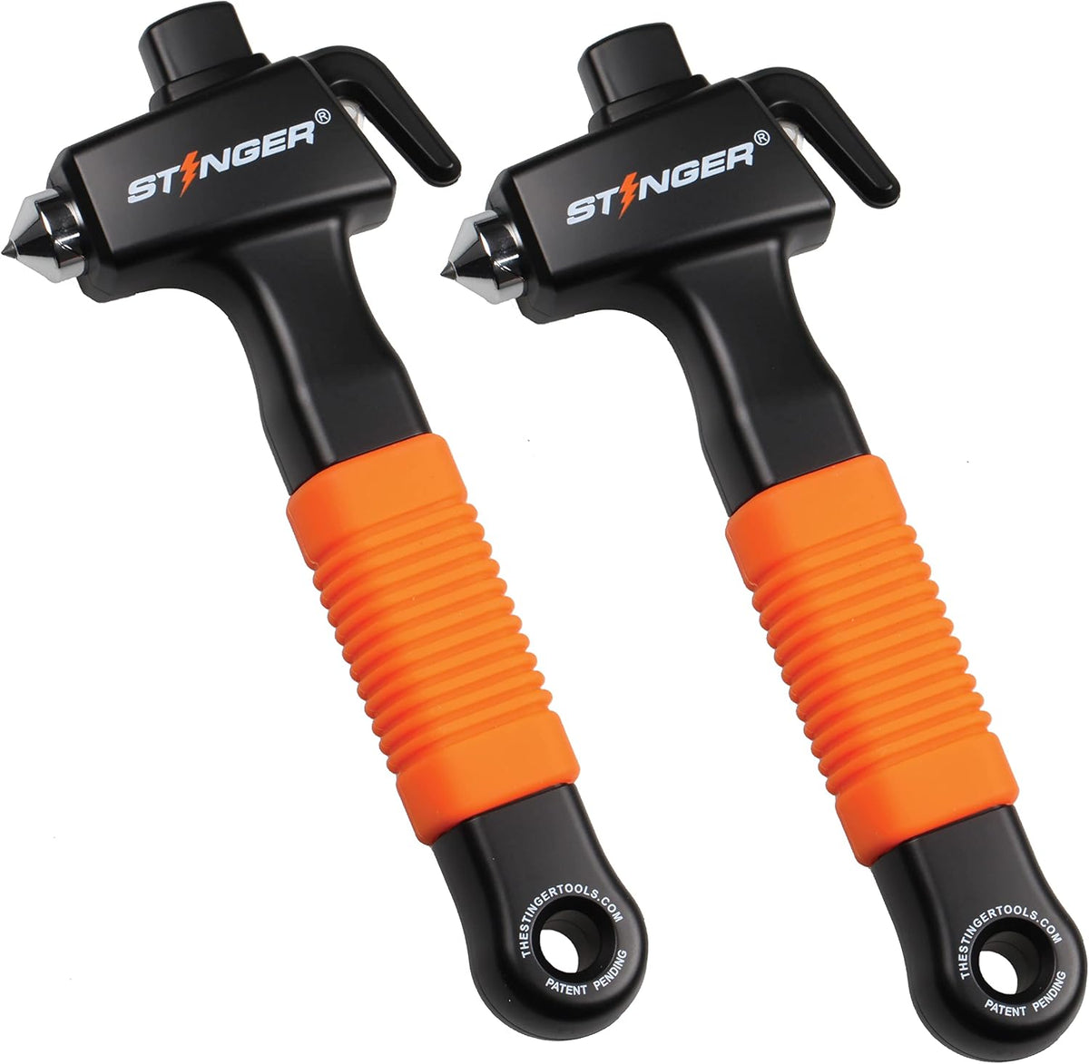 Stinger Super Duty Car Emergency Escape Tool, Hardened Carbon Steel Vehicle Safety Hammer, Spring Loaded Window Breaker, Razor Sharp Seat Belt Cutter, Auto Accident Life-Saving Rescue Tool (Orange)