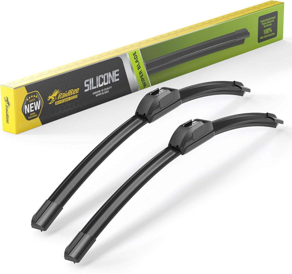 Raidbee® 26"+26" Windshield Wiper Blades Replacement for Ford Fusion 2013 2014 2015 2016 2017 2018 2019 2020 Genuine OEM Quality 2 Pack - Colors B