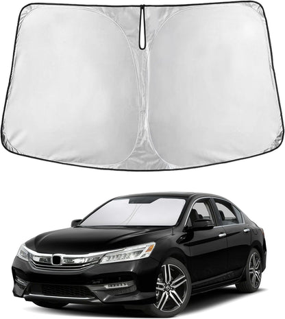 EcoNour Car Windshield Sun Shade | 2025 Upgraded Innovative No-Light-Pass Technology for Maximum Coverage | Foldable Sun Shade Keeps Your Vehicle Cool | Must-Have Car Accessories | Small (59" x 29") - Colors M