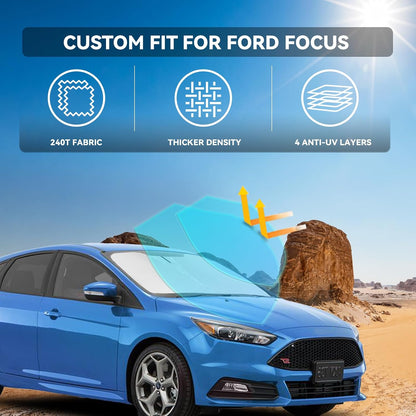 for Toyota Tacoma 2016-2023 2024 2025 2026 Sun Shade Sunshade Windshield Cover - 4 Layers Front Window Shade Custom Fit Tacoma 2Dr 4Dr Pickup Sun Visor 240T Shade Blocks UV Rays Car Accessories - Colors G