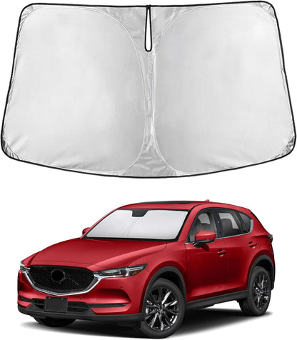 EcoNour Car Windshield Sun Shade | 2025 Upgraded Innovative No-Light-Pass Technology for Maximum Coverage | Foldable Sun Shade Keeps Your Vehicle Cool | Must-Have Car Accessories | Small (59" x 29") - Colors K