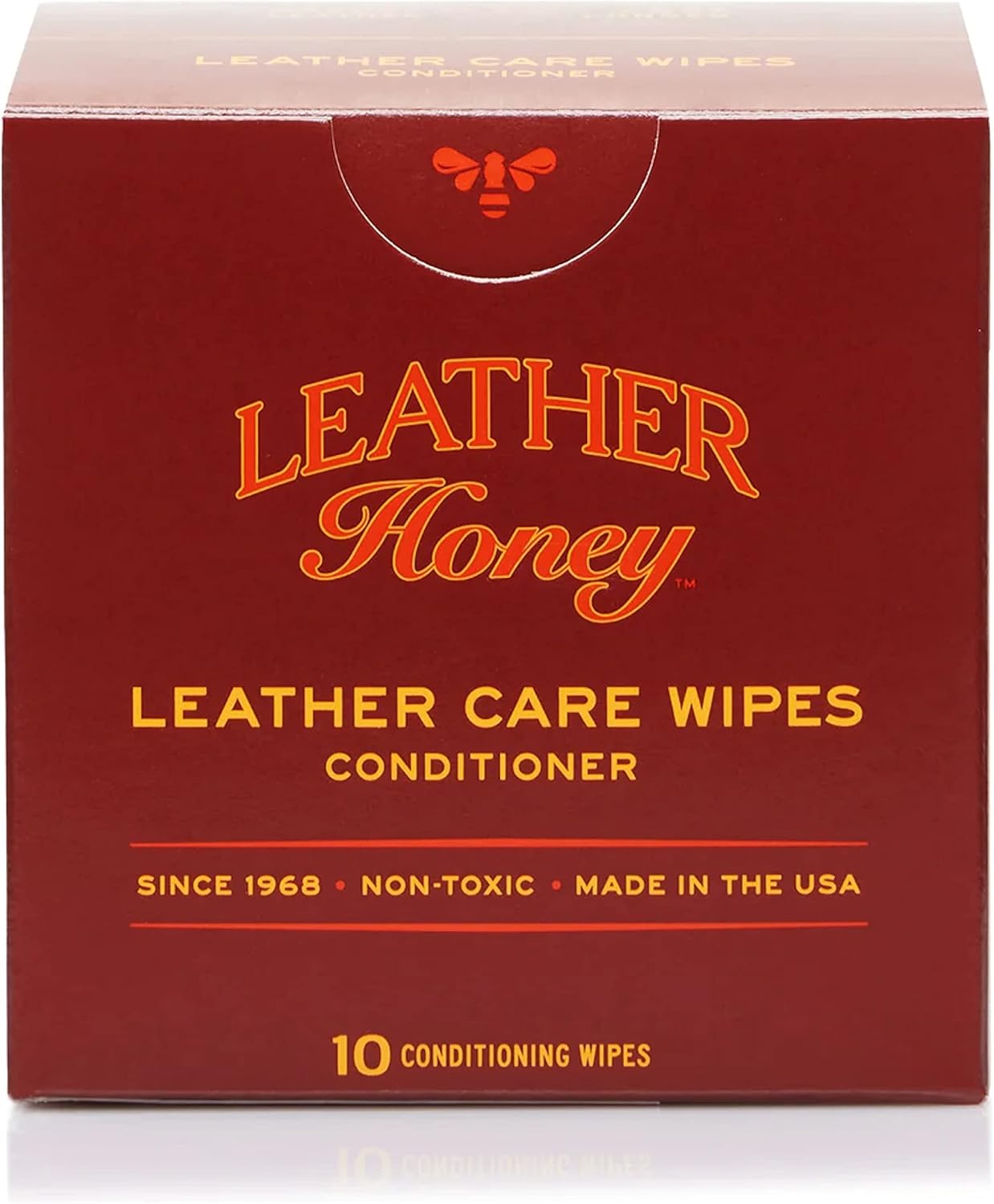 Leather Honey Leather Wipe Kit: Clean & Restore On-The-Go. For Any Color of Leather Couches, Car Seats, Purses, Shoes & Bags. Nontoxic, Ready-to-Use & Made in the USA. 5 Cleaner & 5 Conditioner Wipes
