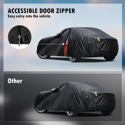 Car Cover Custom Fit for Toyota Corolla 2000-2025, Honda Civic 1991-2025, Waterproof All Weather Full Exterior Cover Rain Sun Protector Car Cover with Door Zipper