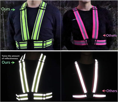 High Visibility Safety Vest(2PACK)|Reflective Running Gear for Walking,Cycling,Construction,Motorcycle|Men,Women (2, XXL-yellow)