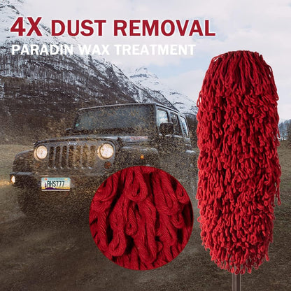 Car Duster Exterior Scratch Free Extendable Handle,Wax Cotton Hair Auto Brush Kit for Truck,SUV,RV and Motorcycle,Duster for Cleaning，No Lint（The Long Star State Designer License Plate）