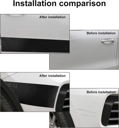 MYFAMIREA Anti-Scratch Anti-Collision Adhesive Strip Car Door Edge Guard Protector Strip Car Door Scuff Plate Protectors Transparent Invisible Tape for Rear Bumper/Door(33Ft x 2In)