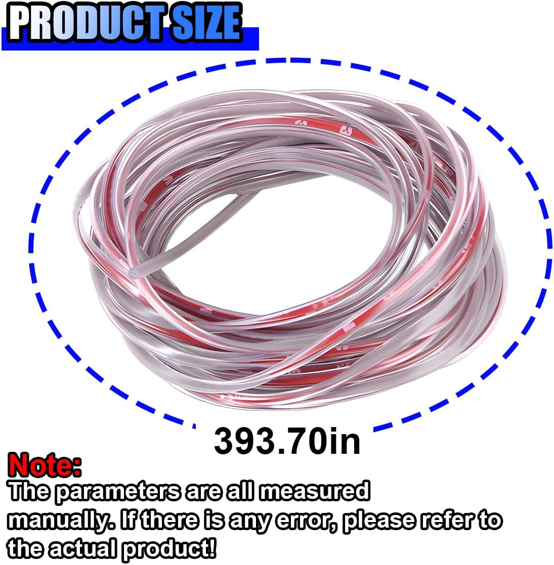 32Ft(10M) Car Door Edge Protector, Anti-Collision Car Door Entry Guard Protective Strip, No Glue Automotive Trim Doors Edge Guard (Clear)