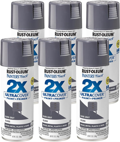 Rust-Oleum 334029 Painter's Touch 2X Ultra Cover Spray Paint, 12 oz, Gloss Clear - Colors B