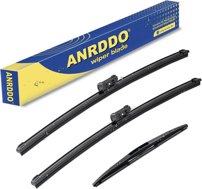 3 Wipers Factory Replacement For Subaru Outback 2020-2022 2023 2024 Original Equipment Replacement Windshield Wiper Blades Set 26"+18"+16" (Set of 3) Top Lock - Colors B
