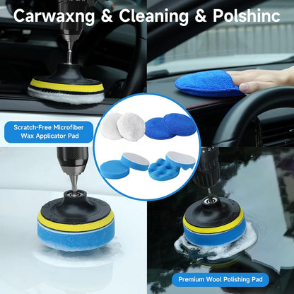 36Pcs Car Detailing Kit, Car Detailing Brush Set, Car Cleaning Kit, Auto Detailing Tools for Interior Exterior Wheels, Professional Car Wash Accessories with Windshield Cleaning Tool and Storage Box