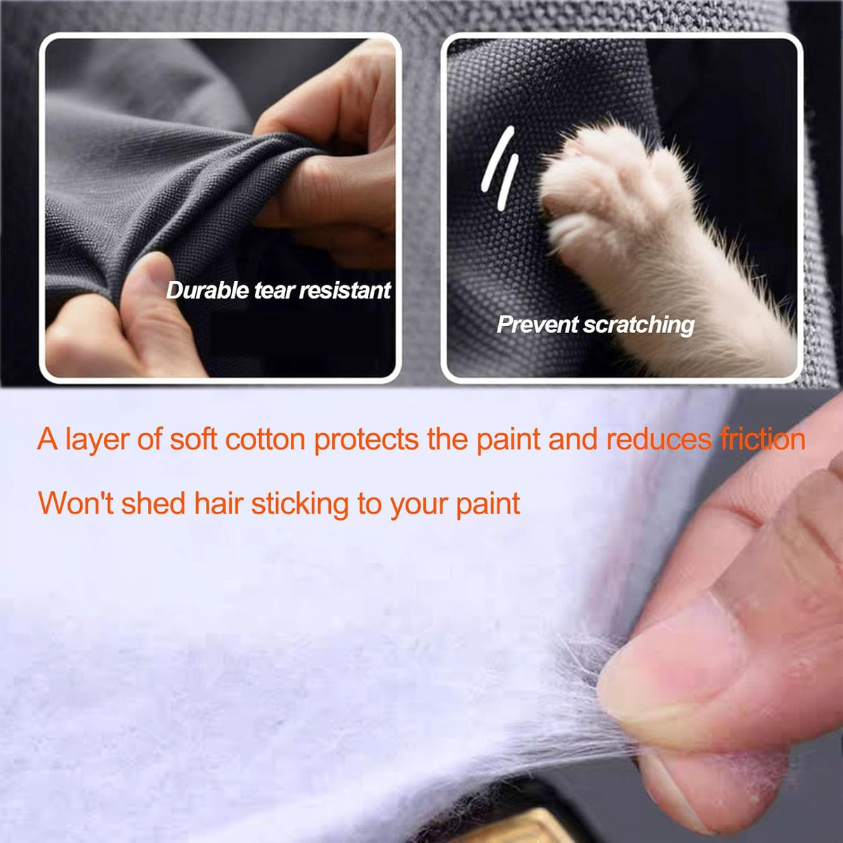 SUV car Cover All Weather Waterproof Murano, Subaru Outback/Solterra，Cadillac XT5/SRX, Buick Envision and Other Models -Outdoor Sunshade Protection with Zipper (Length 188 to 195 inch)