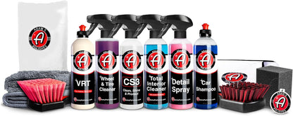Adam's Essential Car Wash Kit (6-Item) - USA Made Auto Detailing Car Care Cleaning Kit for Car & Truck Lovers, Dads, Moms and DIYers - Our Products