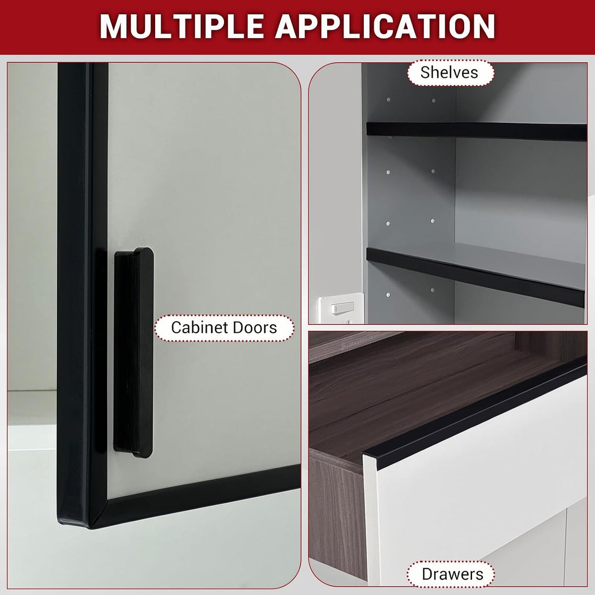 Rubber Edge Trim, 1/16" Self Adhesive Flexible U Channel Edge Protecter for Sheet Metal, Car Doors, U Shaped Sharp Edge Guards, Fit for 0-5/64" Wide Edge, Black Color, 10Ft, EPDM Material