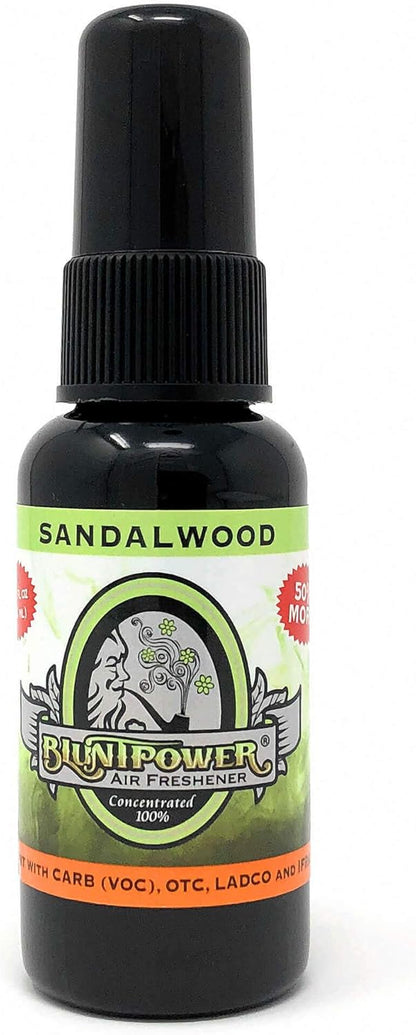 BluntPower (Baby Powder, 1 Pack) Concentrated Air Freshener Spray - Oil-Based Room Diffuser Spray - Long-Lasting Bathroom Scent, Car Freshener & Odor Eliminator - Colors B