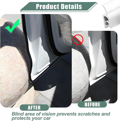 Osilly Car Door Edge Guards, 16Ft Rubber Seal Car Door Edge Trim, U Shape Door Edge Protector Guard, Aluminum Weather Proofing Automotive Door Edge Molding Protection for Most Car (Black)