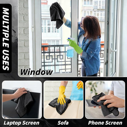 6PCS Microfiber Towels for Cars 36x25 Inch Microfiber Cleaning Cloths Bulk Soft Car Detailng Towel Cloths 450 GSM Detailing Buffing Quick Drying Towel Polishing Waxing Auto Detailing Towel Cloth