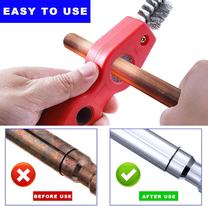 Ohleats Battery Terminal Cleaning Brush, 4 in 1 Anti-Corrosion Car Battery Cleaner, Vehicle Battery Terminals Machine Parts Cleaning Tool for Auto Marine, Universal Car Accessories (Yellow)