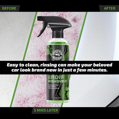 Iron Remover Car Detailing – Iron Decon Spray, Pulls Out Brake Dust, Rust & Fallout -Effective on Wheels & Paint,pH Neutral Formula - 16 fl. oz.