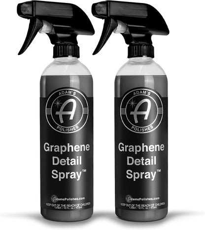 Adam's Polishes Graphene Detail Spray (16 Fl Oz) - Extend Protection of Waxes, Sealants, & Coatings | Waterless Detailer For Car Detailing | Clay Bar, Drying Aid, Add Ceramic Graphene Protection
