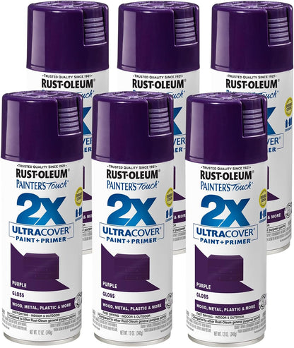 Rust-Oleum 334029 Painter's Touch 2X Ultra Cover Spray Paint, 12 oz, Gloss Clear - Colors E