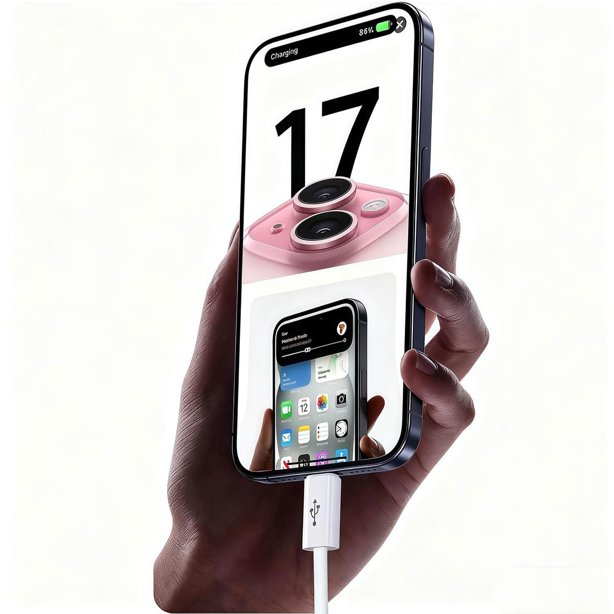 Car Carplay Cable for iPhone 17/16/15, USB A to USB C Cable Compatible for iPhone 17/16,17Air, 17/16/15 Pro Max,17E/16E/Plus, iPad 10th/11 Gen,iPad Pro 12.9,Air 5th/4th Charger Cord,Car Charging Cable