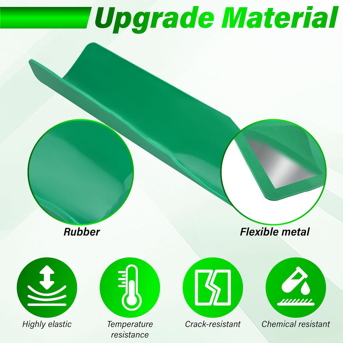Flexible Oil Funnel, Reusable Flex Funnels for Automotive Use, 14.7 x 6.7 Inch Spill-Free Oil Change Tools for Most Cars, Trucks, Motorcycles (Green)