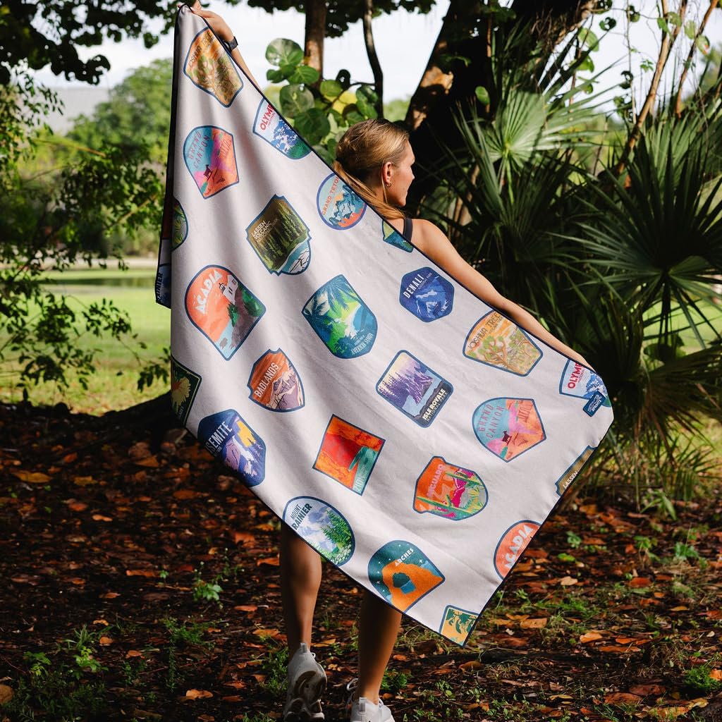 Sprints Athletic Running Towel, Full-Sized, Car Seat Cover - Performance Microfiber (Garden of Races Past)