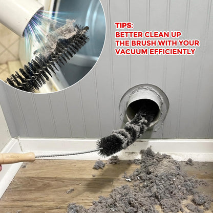Holikme 3 Pcs Dryer Vent Cleaner Kit, 304 Stainless Steel Replacement Lint Brush for Clothes Dryer Vent Trap, Cleaning Brush & Flexible Crevice Tool