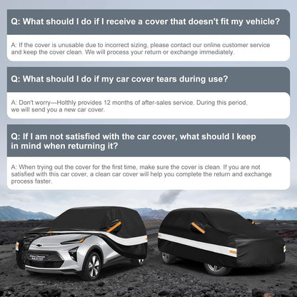 10 Layers Car Cover Custom Fit for Mercedes Benz C Class C250 C300 C43 C63 (1993-2026), Waterproof All Weather for Automobiles, Outdoor Full Cover Sun Dust Rain Protection with Cotton. Black - Colors C