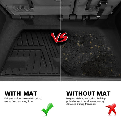 LASFIT Cargo Liner for Honda CR-V 2026 2025 2024 2023 (Gasoline & Hybrid & e:FCEV) All Weather TPE Car Trunk Mat (Upper Position), Cargo Only Black