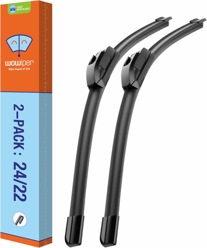 Wiper Blades 26" + 16" Automotive Replacement Windshield Wiper Blades for My Car Premium All-Seasons OE Quality Wipers for Front Windshield(Set of 2)
