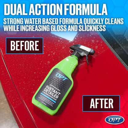 Optimum Instant Detailer and Gloss Enhancer - Auto Detailing Quick Detailer Spray for Gloss and Shine, Safe for Cars, Trucks, Motorcycles, RVs (17 Oz)