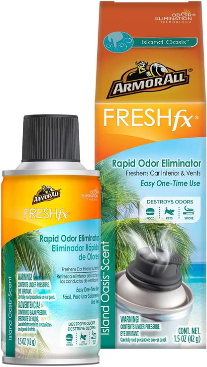Armor All Fresh FX Smoke X Car Odor Eliminator Spray, Car Air Freshener Spray, Cherry Blast Scent, 1.5 Oz