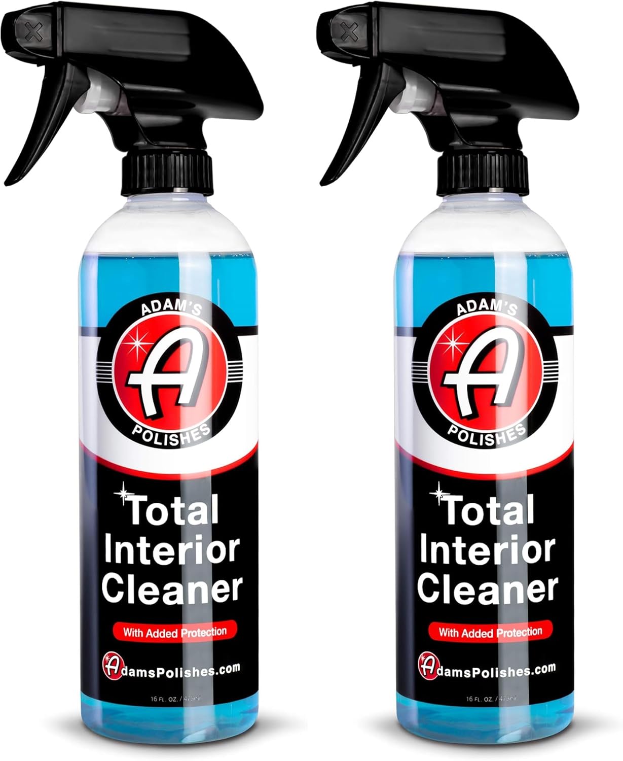 Adam's Polishes Total Interior Cleaner & Protectant, Quick Detailer & SiO2 Protection, Ceramic Infused, Anti-Static, OEM Finish, For Leather, Vinyl, Plastics, Glass & More