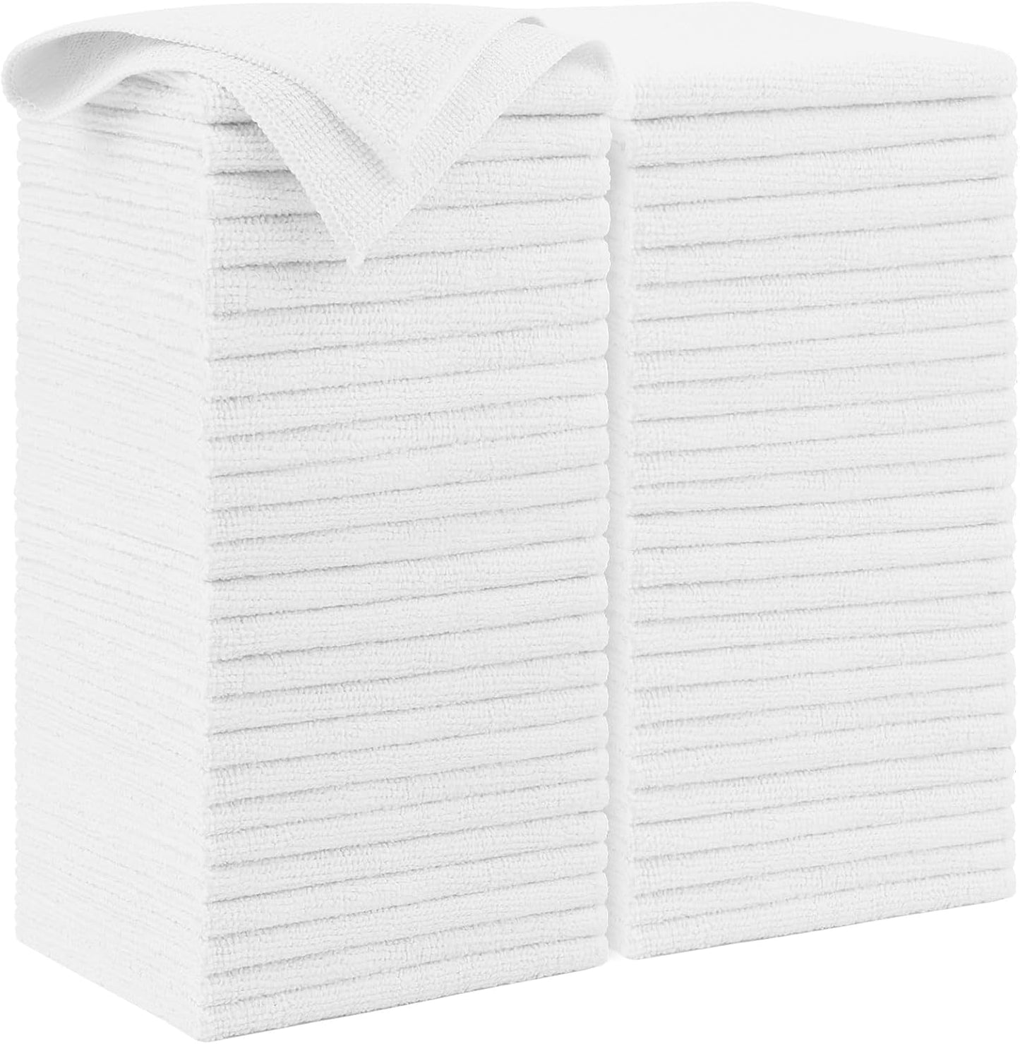 AIDEA Microfiber Cleaning Cloth, 50PK, Microfiber Towels for Cars, Premium Wash Cloths, Dusting Cloth Cleaning Rags, Absorbent Towels for SUVs, House, Kitchen, Window, Cleaning Supplies12×12"