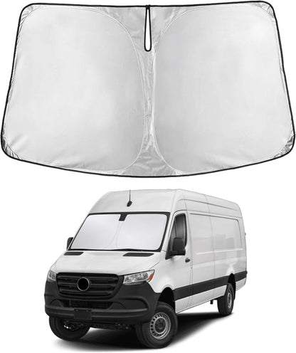 EcoNour Car Windshield Sun Shade | 2025 Upgraded Innovative No-Light-Pass Technology for Maximum Coverage | Foldable Sun Shade Keeps Your Vehicle Cool | Must-Have Car Accessories | Small (59" x 29") - Colors A