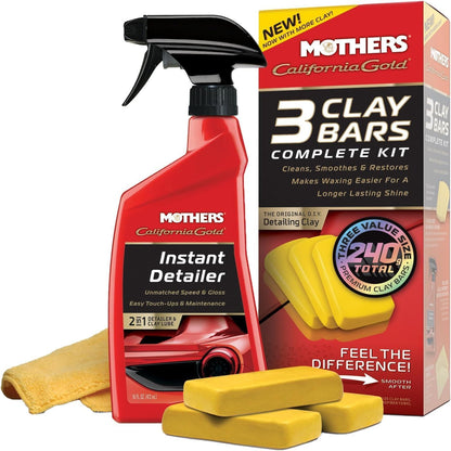 Mothers 07243 California Gold Deluxe Clay Bar Kit