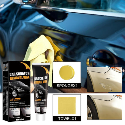 Scratch Remover for Vehicles,2026 New Scratch Removal Wax,Containing Wiping Sponge car Paint Scratch Repair Polishing Wax,Used for Deep Scratches on Various Vehicles (2pc)