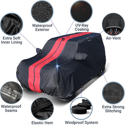 iCarCover Premium Car Cover for 1990-2017 Lexu s LS400, LS430, LS460 Heavy Duty Waterproof All-Weather Automobiles Custom Fit Indoor Outdoor UV Snow Protection Covers with Straps and Bag - Colors A