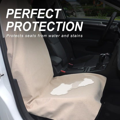 Car Seat Cover Protector Front Seats,for Gym Workout,Running,Swimming,Beach and Hiking,Waterproof Sweat Towel Bucket Seat Covers for Cars SUV Trucks (Black, 1Pcs)