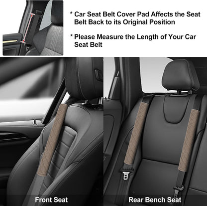surpassme Car Seat Belt Pads Cover, 2 Pack Seat Belt Shoulder Strap Covers Protector to Release Stress to Your Neck and Shoulder for a Safety Driving (Pink)