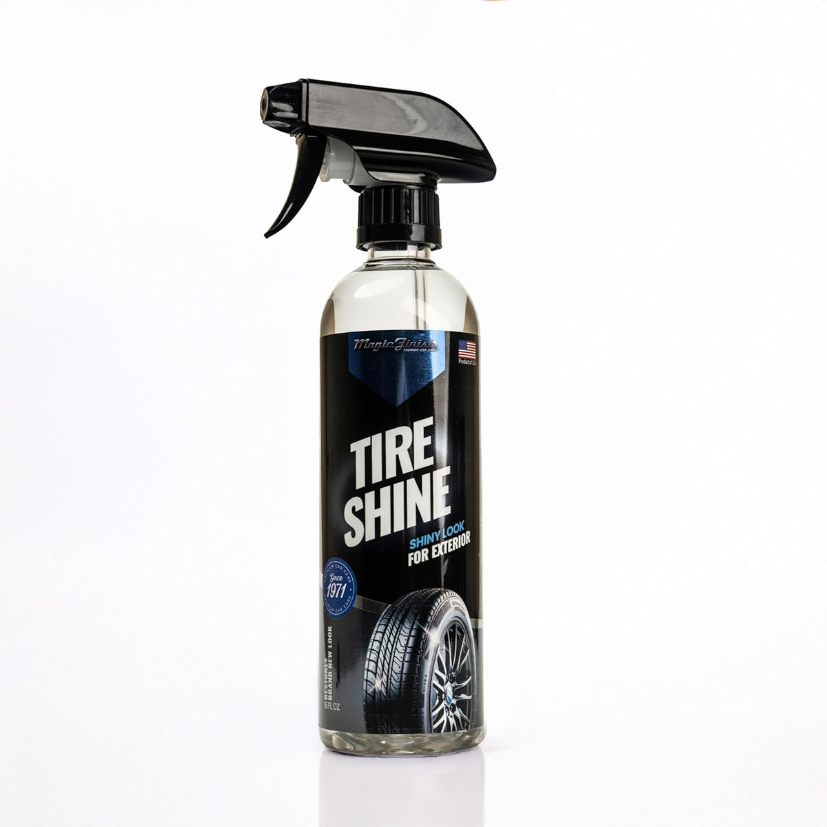 Magic Finish Wheel Cleaner (16 fl oz) – Premium Wheel Cleaner Spray for Brake Dust and Grime with Fast Cling Formula – Car Cleaning Supplies for Chrome, Alloy, Painted Wheels & Powder-Coated Finishes
