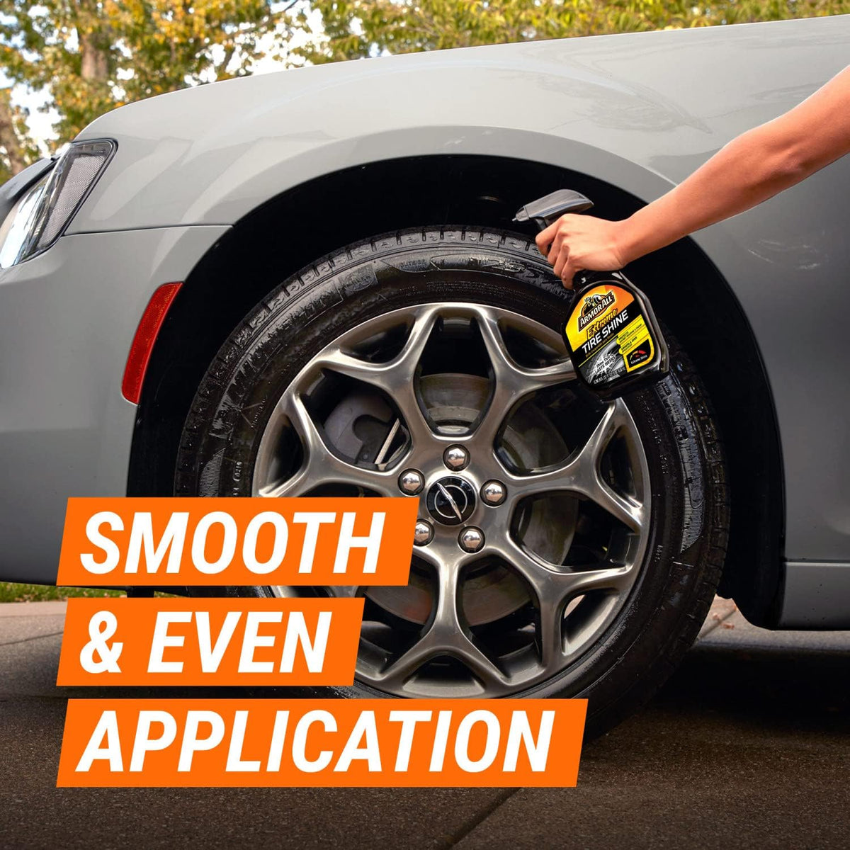 Armor All Car Tire Shine, One-Step Tire Shine Spray for Precise, Even Shine and Minimal Overspray, 2 Count