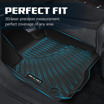 Floor Mats & Cargo Liner & Backrest Mat for 2024 2025 2026 Chevrolet/Chevy Trax All Weather Protection TPE Rubber Full Set Automotive Floor Liners Accessories, Odorless Anti-Slip, Black