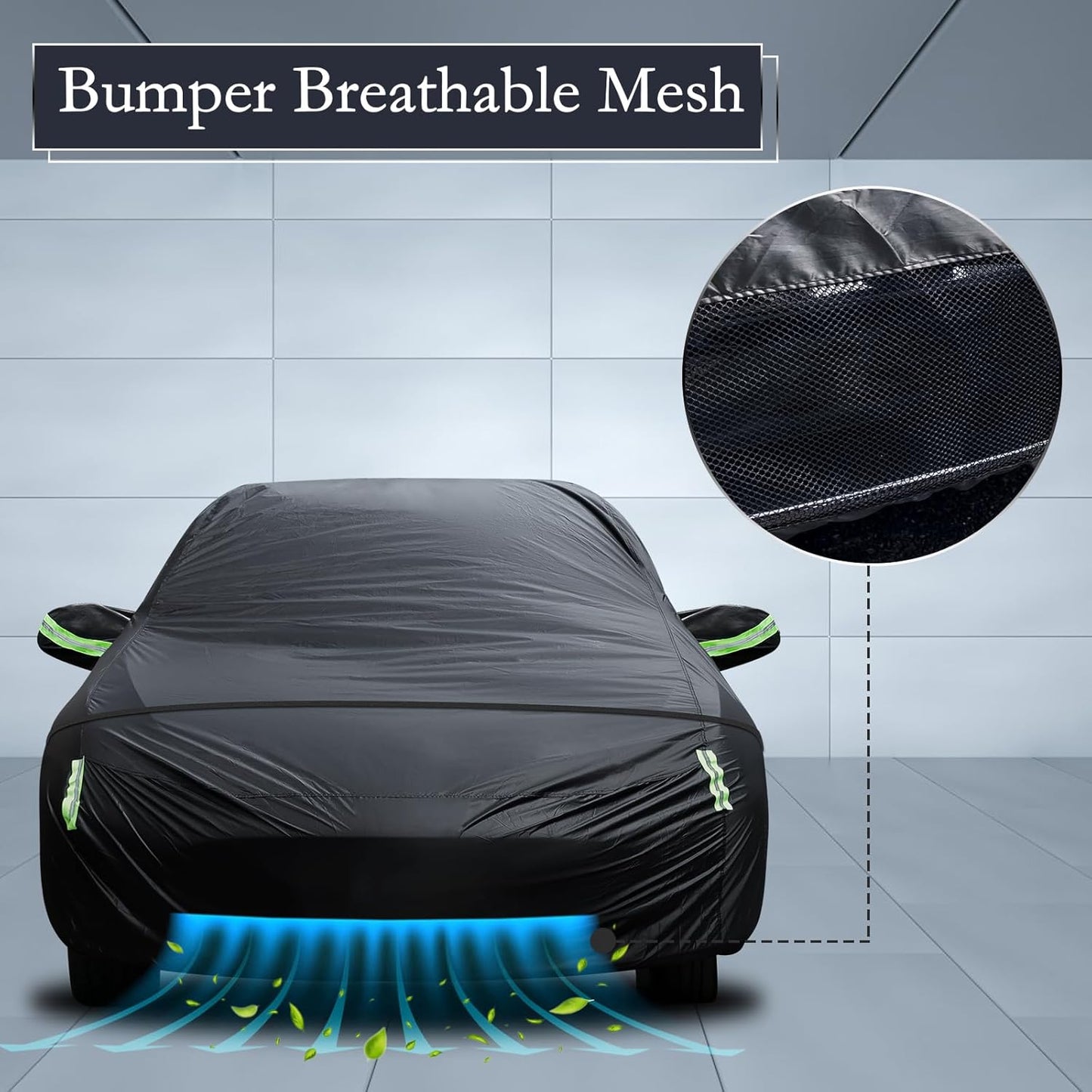 Car Cover Custom Fit for Toyota Corolla 2000-2025, Honda Civic 1991-2025, Waterproof All Weather Full Exterior Cover Rain Sun Protector Car Cover with Door Zipper