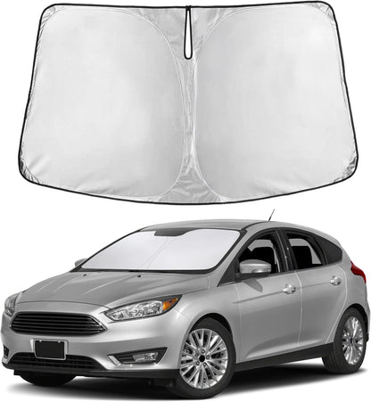 EcoNour Car Windshield Sun Shade | 2025 Upgraded Innovative No-Light-Pass Technology for Maximum Coverage | Foldable Sun Shade Keeps Your Vehicle Cool | Must-Have Car Accessories | Small (59" x 29") - Colors I