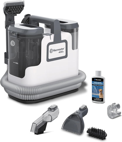 Vacmaster SCB301 400 Series Portable Carpet & Upholstery Spot Cleaner Machine, 15Kpa Power Suction with Versatile Tools for Pets, Area Rugs and Couches